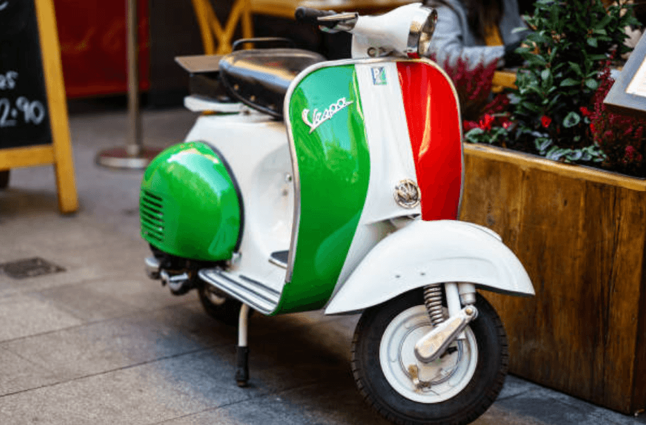 Retro vespa